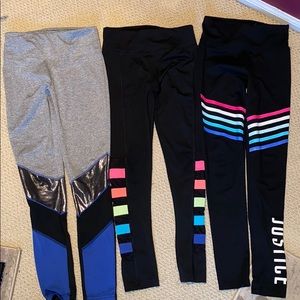Justice active legging bundle